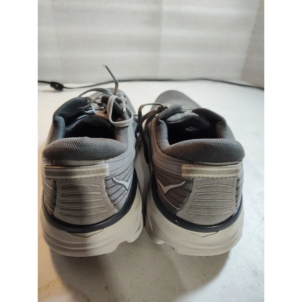 Hoka One One Bondi 7 Men’s Size 14 2E Running Shoes Sneakers Gray Low Top (876)